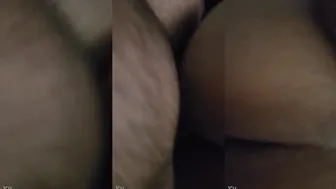 Big ass mallu aunty fucked behind