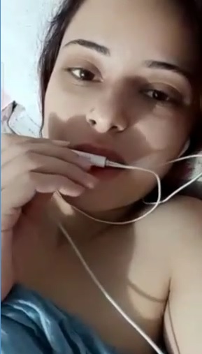 Cute Skinny Girl Showing Small Tits VC